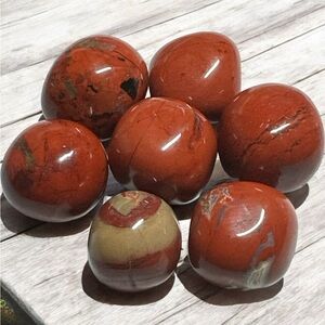 Red Jasper Tumbles (sold by the bundle 7 pieces)